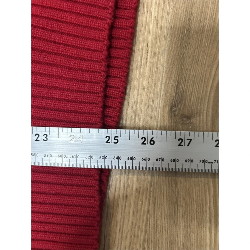 RALPH LAUREN RED POLO MENS HALF ZIP Small SWEATER